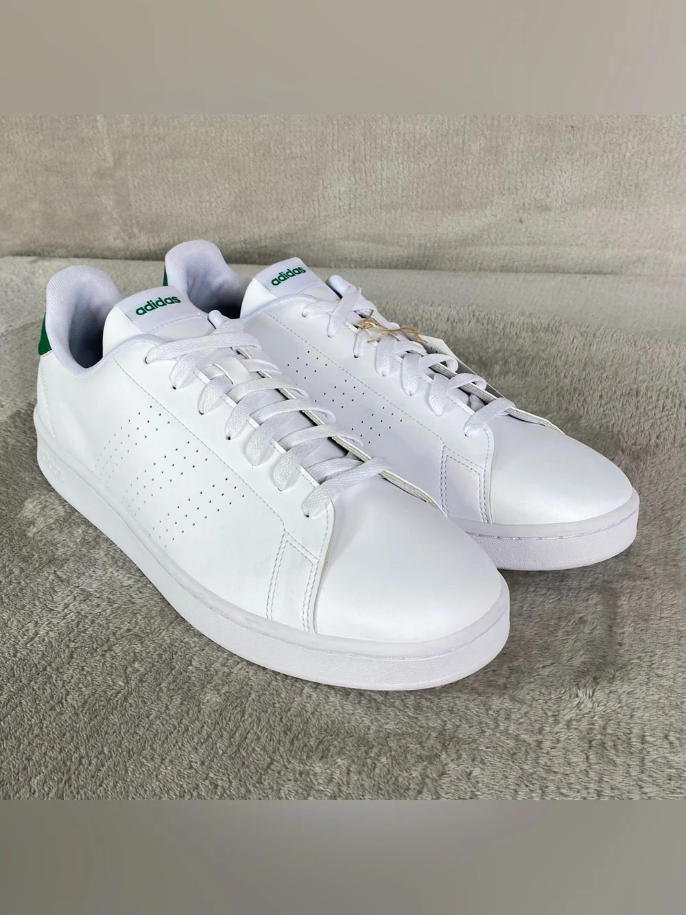 adidas Advantage GZ5300 Mens Size 13 Cloud White Tennis‎ Pickleball Shoes NEW